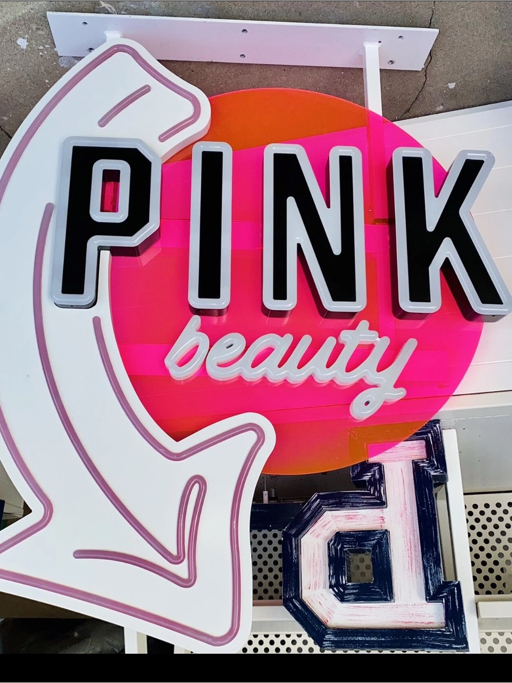 Rare HUGE Victoria’s Secret PINK Store Display Light Prop SIGN Collectible HTF